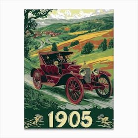 Aihrgdesign A Vintage Poster Of An Early 1905 Automobile Adve 8f07e22e 6804 4cfb A519 9f6cfa13acf0 2 Canvas Print