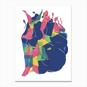 Colourful Mess Canvas Print