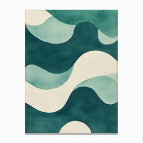 Abstract Wave Painting Canvas Print