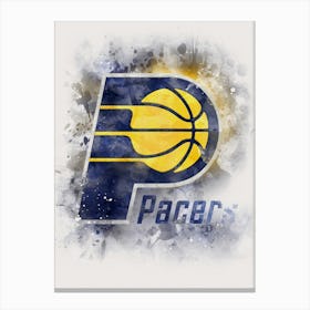 Indiana Pacers Paint Canvas Print