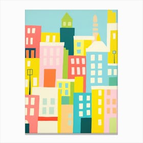 London, England Colourful View 3 Canvas Print