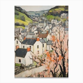 Lynton And Lynmouth (Devon) Painting 2 Canvas Print