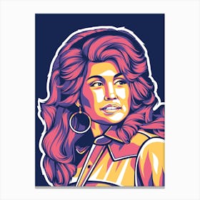 Dolly Parton WPAP Canvas Print