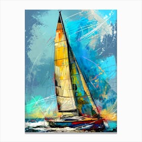 Sailboat sport Canvas Print