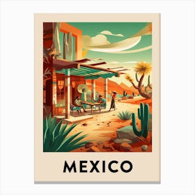 Vintage Travel Poster Mexico 7 Canvas Print