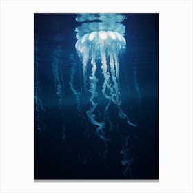 Upside Down Jellyfish Ocean Realistic 1 Canvas Print