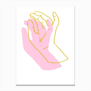 Delicate Hands L Canvas Print