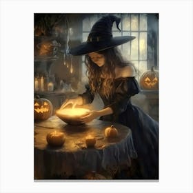 Witch In The Kitchen Canvas Print