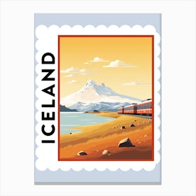 Iceland 6 Travel Stamp Poster Canvas Print