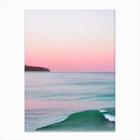 Balmoral Beach, Australia Pink Photography 1 Canvas Print