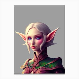 Elf of the forest ai art Canvas Print