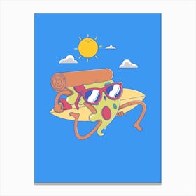 Pizza Surf Canvas Print