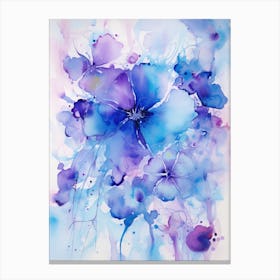 Blue Flowers 5 Canvas Print