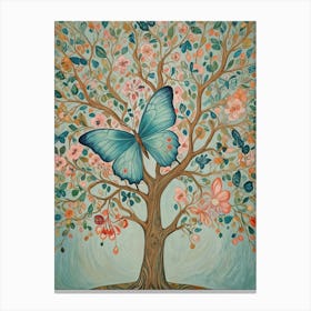 Giant Blue Butterfly Canvas Print