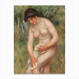 Bather Drying Herself, Pierre Auguste Renoir Canvas Print
