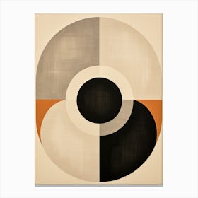 Beige Bauhaus Whispers Canvas Print