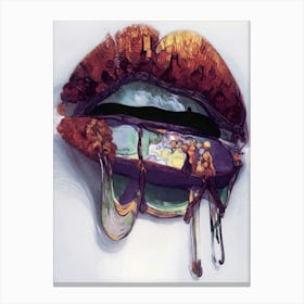 Dreamy Lips Canvas Print