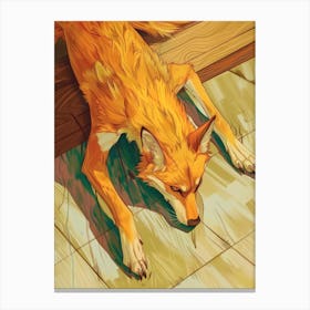 Foxes 4 Canvas Print