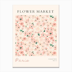 Flower Market Paris 1 Canvas Print