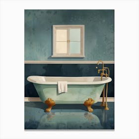 Vintage Bathroom Canvas Print