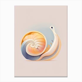 Roman Snail  Illustration Canvas Print