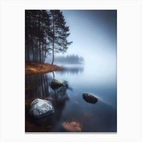 Foggy Lake 6 Canvas Print