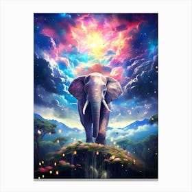 Elephant In The Sky 3 Canvas Print