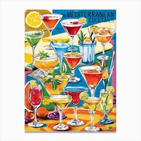 Mediterranean Cocktails Canvas Print