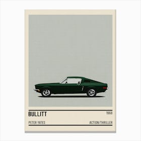 Bullitt Car Movie Canvas Print