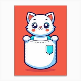 Pocket Cat 1 Canvas Print