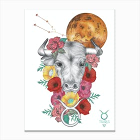 Taurus Bull Canvas Print