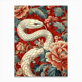 Lunar Year Of The Snake 2025 Wall Art Print Poster Framed Snake Art Chinese Zodiac Vintage 1 Canvas Print