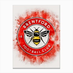 Brentford Fc Painting Canvas Print