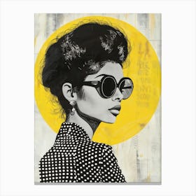 Lady In Sunglasses 3 Canvas Print