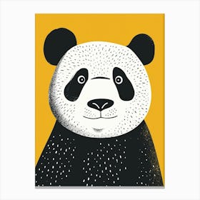 Yellow Panda 2 Canvas Print