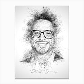 Robert Downey Canvas Print