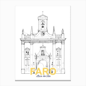 Faro Portugal City Monument Canvas Print