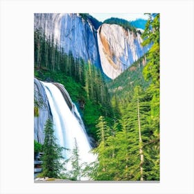 Shannon Falls, Canada Majestic, Beautiful & Classic (1) Canvas Print