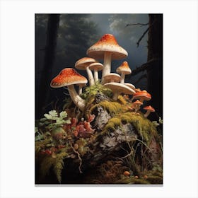Forest Mushrooms 4 Canvas Print