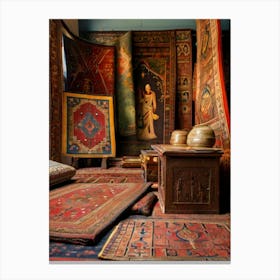 Room Full Of Rugs Canvas Print