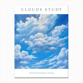 Study Of Clouds Sydney, Australia 2 Canvas Print