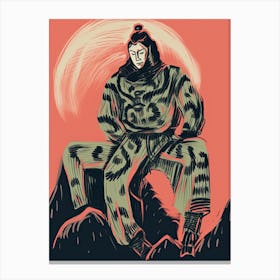 Samurai Illustration 18 Canvas Print