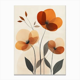 Orange Poppies 6 Canvas Print