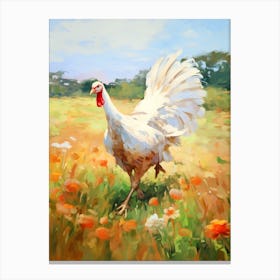 Bird Painting Turkey 4 Canvas Print