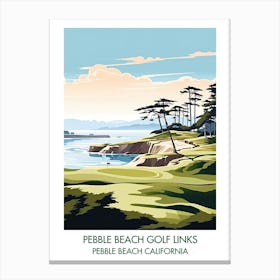 Pebble Beach Golf Links   Pebble Beach California 3 Canvas Print