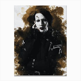Smudge Of Marilyn Manson Canvas Print