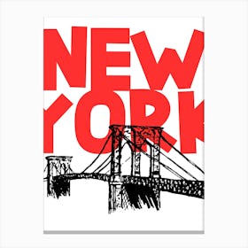 New York Bridge Canvas Print