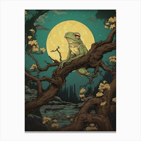 Vintage Japanese Sorybook Frog Canvas Print