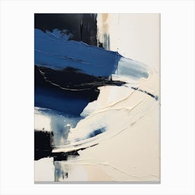 Abstract In Blue And White Canvas Print