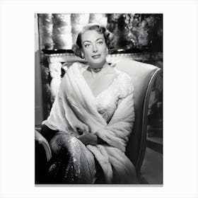 Portrait Of Joan Crawford Canvas Print